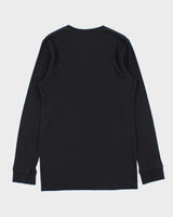 Vintage Y2K 00s Oakley Logo Crewneck Long Sleeve Waffle T-Shirt - L