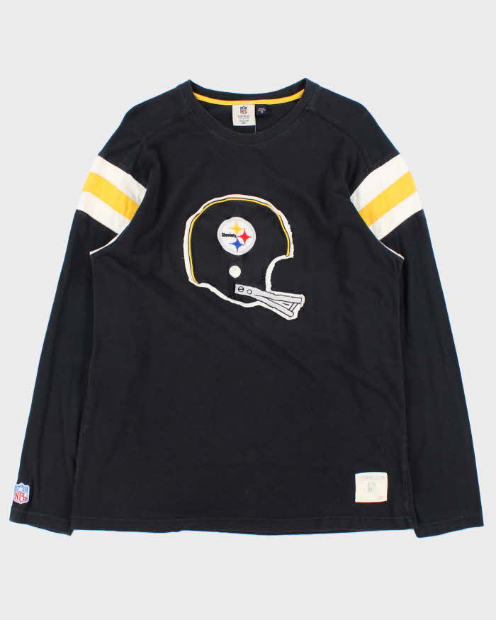 Vintage Reebok NFL Vintage Pittsburgh Steelers Crewneck Long Sleeve Oversized T-Shirt - M