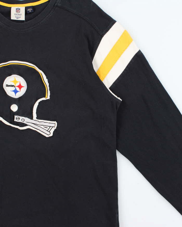 Vintage Reebok NFL Vintage Pittsburgh Steelers Crewneck Long Sleeve Oversized T-Shirt - M
