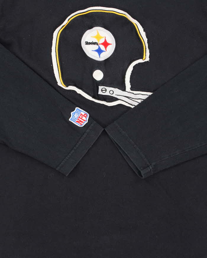 Vintage Reebok NFL Vintage Pittsburgh Steelers Crewneck Long Sleeve Oversized T-Shirt - M