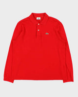Vintage Y2K 00s Lacoste Classic Long Sleeve Polo Shirt - XL