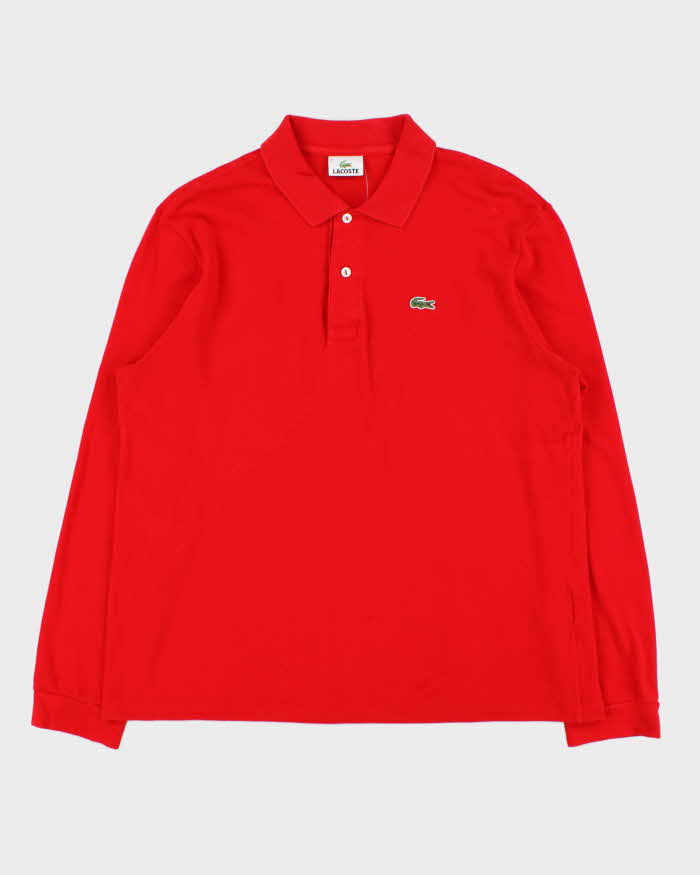 Vintage Y2K 00s Lacoste Classic Long Sleeve Polo Shirt - XL