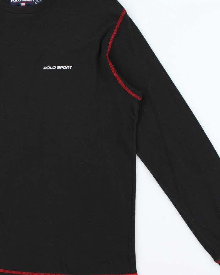 Vintage Y2K 00s Polo Sport Ralph Lauren Contrast Stitch Crewneck Long Sleeve T-Shirt - XL