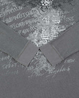 Vintage Y2K 00s Gothic Long Sleeve Waffle T-Shirt - XL