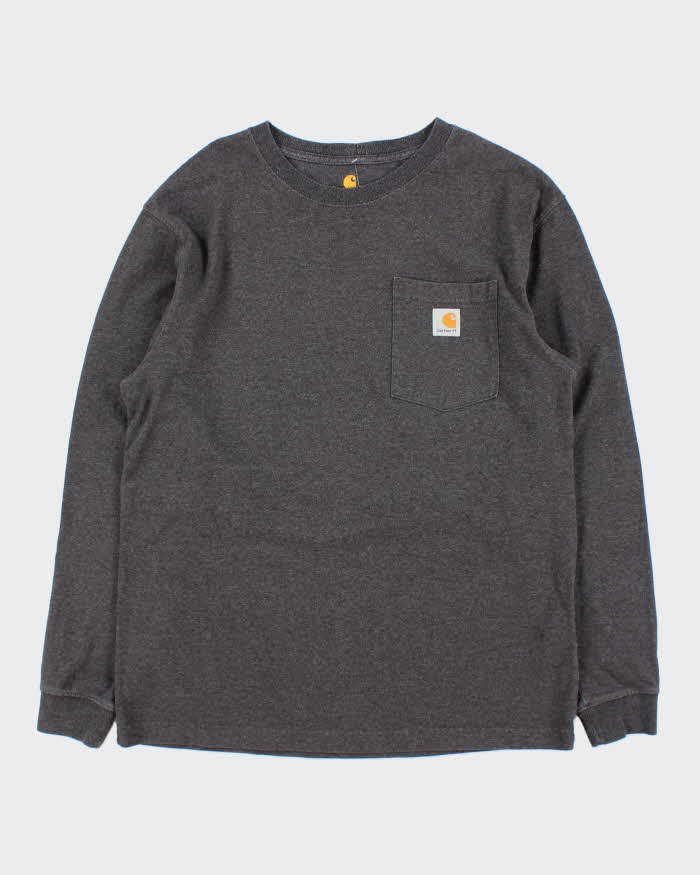 Vintage Carhartt Original Fit Long Sleeve Pocket T-Shirt - M