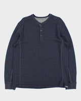 Vintage Eddie Bauer Heavyweight Long Sleeve Henley Waffle T-Shirt - L