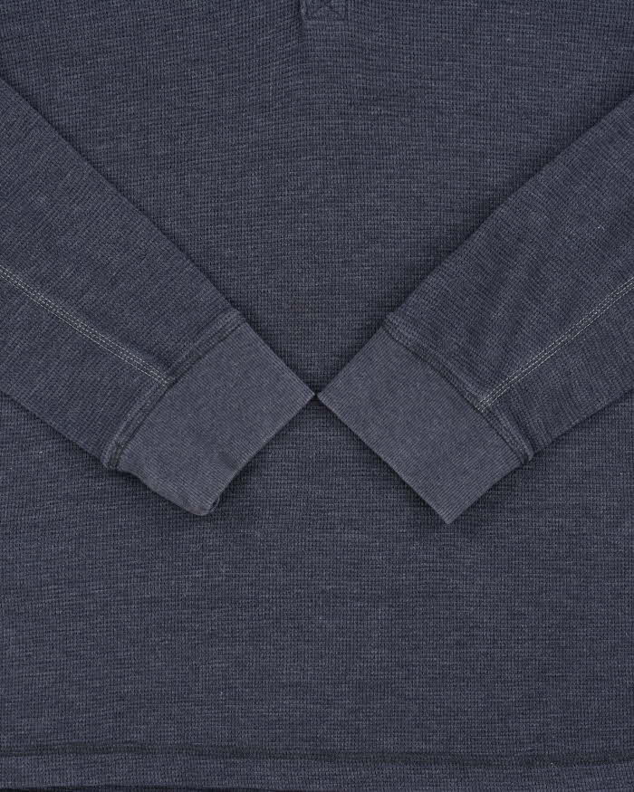 Vintage Eddie Bauer Heavyweight Long Sleeve Henley Waffle T-Shirt - L