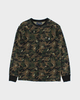 Vintage Polo Ralph Lauren Camo Long Sleeve Waffle T-Shirt - M