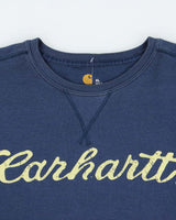 Vintage Carhartt Heavyweight Script Long Sleeve Waffle T-Shirt - XL