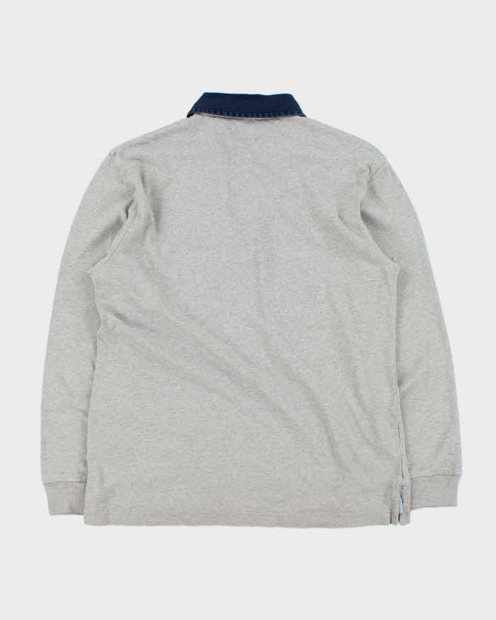 Vintage Y2K 00s Tommy Hilfiger Embroidered Long Sleeve Rugby Shirt - M