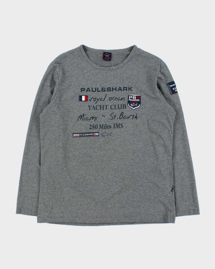 Vintage Y2K 00s Paul &amp; Shark Yacht Club Crewneck Long Sleeve Shirt - M