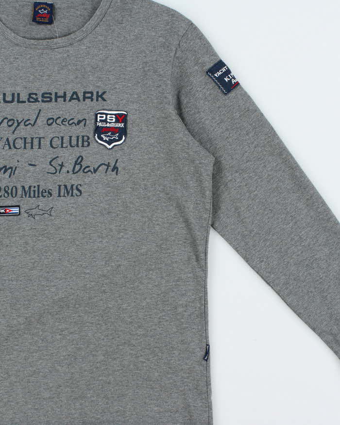 Vintage Y2K 00s Paul & Shark Yacht Club Crewneck Long Sleeve Shirt - M