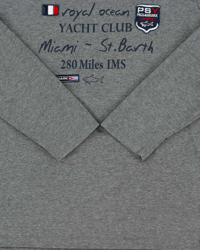 Vintage Y2K 00s Paul & Shark Yacht Club Crewneck Long Sleeve Shirt - M