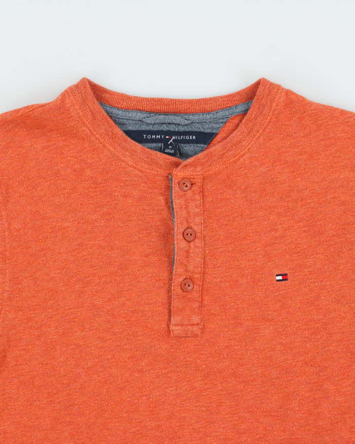 Vintage Tommy Hilfiger Long Sleeve Henley T-Shirt - M