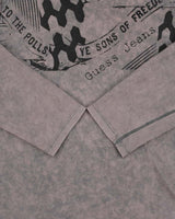 Vintage Y2K 00s Guess Tie-Dye Graphic Long Sleeve T-Shirt - L