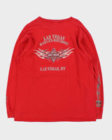 Vintage Y2K 2006 Harley Davidson Las Vegas Distressed Long Sleeve T-Shirt - XL