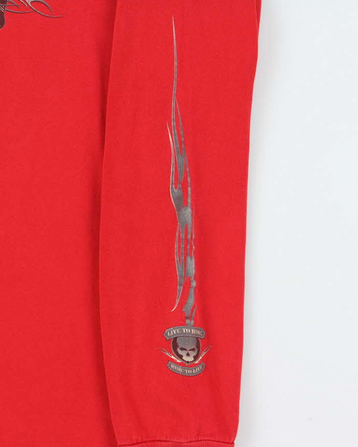 Vintage Y2K 2006 Harley Davidson Las Vegas Distressed Long Sleeve T-Shirt - XL