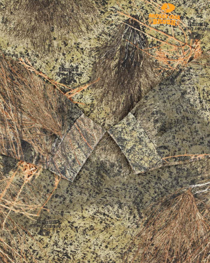 Vintage Mossy Oak Brush Camo Crewneck Long Sleeve T-Shirt - XL