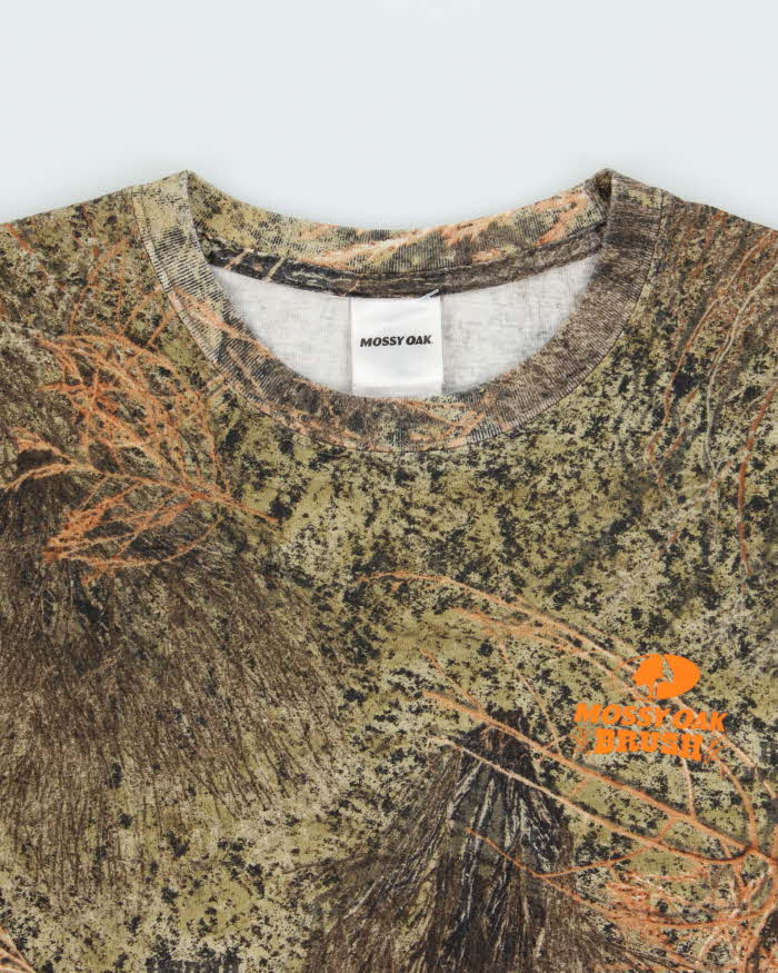 Vintage Mossy Oak Brush Camo Crewneck Long Sleeve T-Shirt - XL