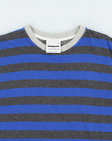 Vintage Raised By Wolves x Barbarian Striped Block Heavyweight Crewneck Long Sleeve T-Shirt - L