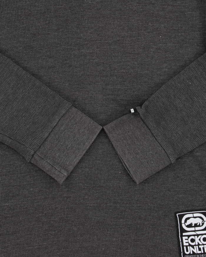 Vintage Y2K 00s Ecko UNLTD Crewneck Long Sleeve Waffle T-Shirt - S