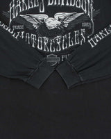 Vintage Y2K 2009 Harley Davidson Las Vegas Long Sleeve Hanes Beefy Crewneck T-Shirt - XL