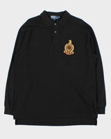 Vintage Y2K 00s Polo Ralph Lauren Crest Long Sleeve Polo Shirt - XL