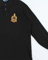 Vintage Y2K 00s Polo Ralph Lauren Crest Long Sleeve Polo Shirt - XL