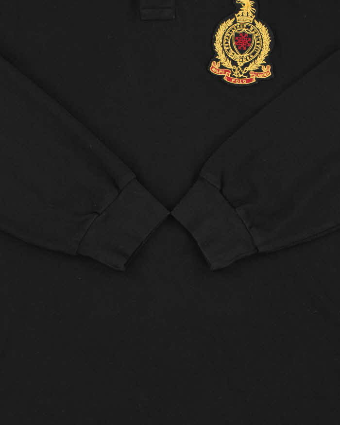 Vintage Y2K 00s Polo Ralph Lauren Crest Long Sleeve Polo Shirt - XL