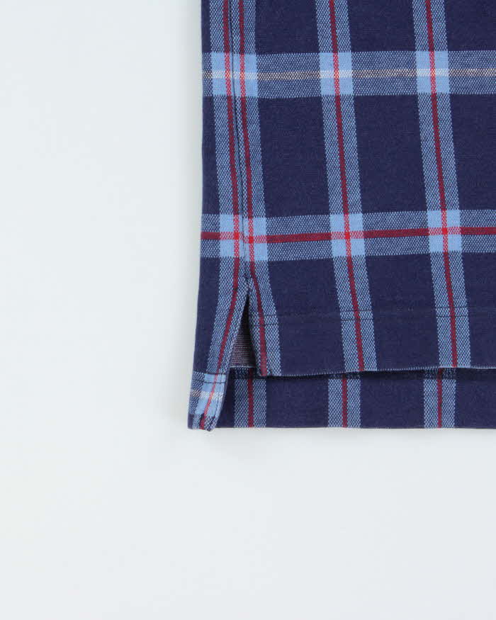 Vintage 1990s Colours By Alexander Julian Heavyweight Tartan Long Sleeve Polo Shirt - L