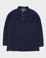 Vintage Y2K 00s Tommy Hilfiger Striped Long Sleeve Polo Shirt - XL