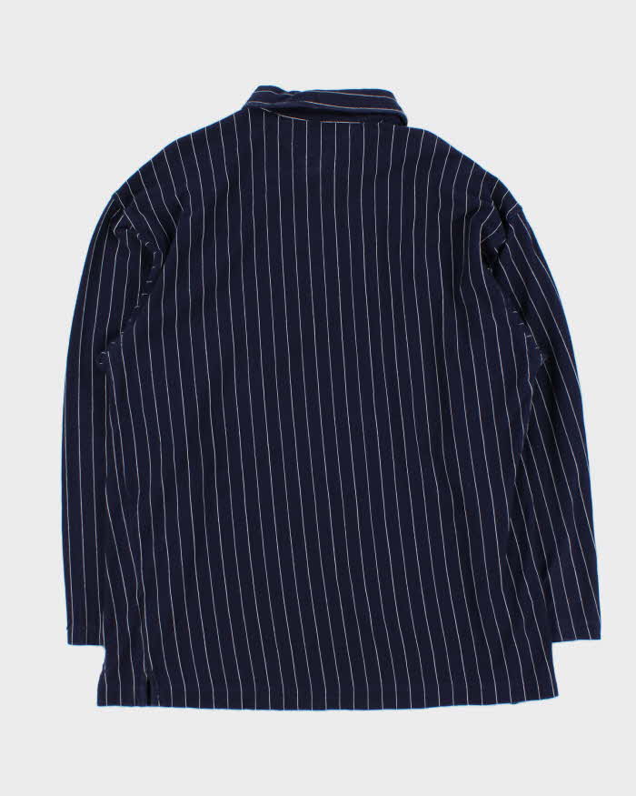 Vintage Y2K 00s Tommy Hilfiger Striped Long Sleeve Polo Shirt - XL