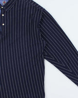 Vintage Y2K 00s Tommy Hilfiger Striped Long Sleeve Polo Shirt - XL