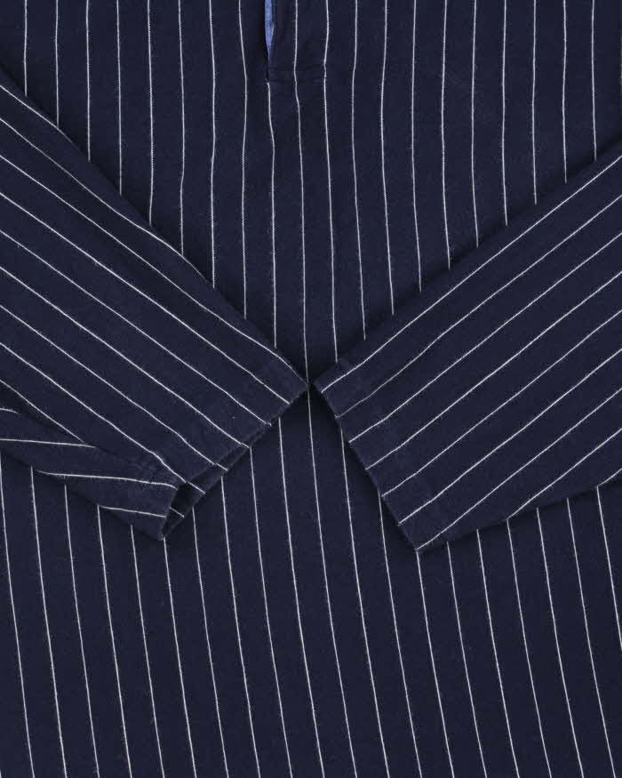 Vintage Y2K 00s Tommy Hilfiger Striped Long Sleeve Polo Shirt - XL