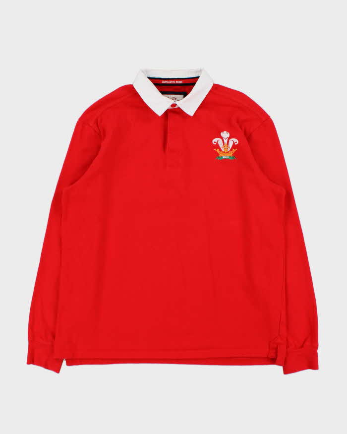 Vintage Y2K 00s Heritage Wales Long Sleeve Rugby Shirt - M