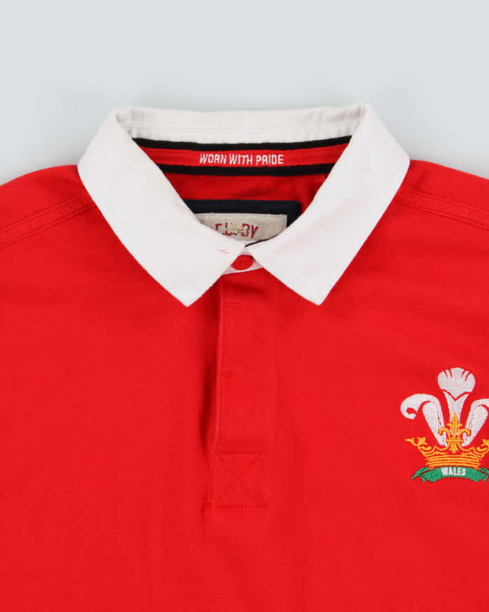 Vintage Y2K 00s Heritage Wales Long Sleeve Rugby Shirt - M