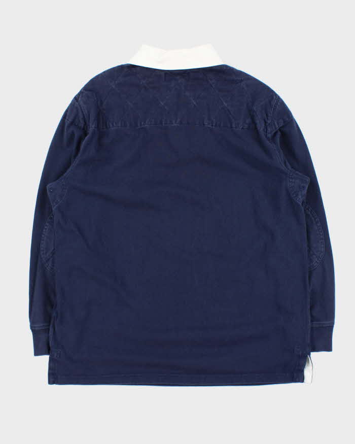 Vintage Y2K 00s Polo Ralph Lauren Heavyweight Long Sleeve Rugby Shirt - L