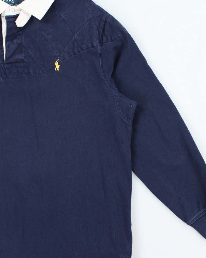 Vintage Y2K 00s Polo Ralph Lauren Heavyweight Long Sleeve Rugby Shirt - L