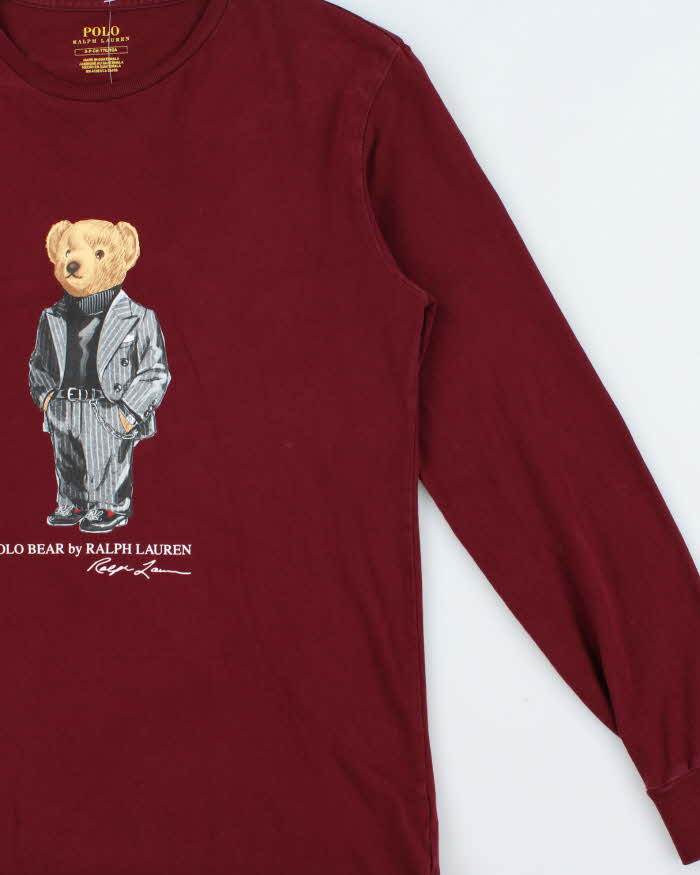 Vintage Polo Bear Ralph Lauren Crewneck Long Sleeve T-Shirt - S