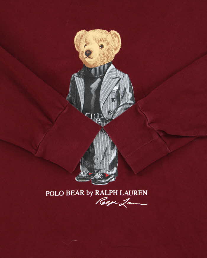Vintage Polo Bear Ralph Lauren Crewneck Long Sleeve T-Shirt - S