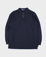 Vintage 1990s Polo Ralph Lauren Long Sleeve Polo Shirt - M