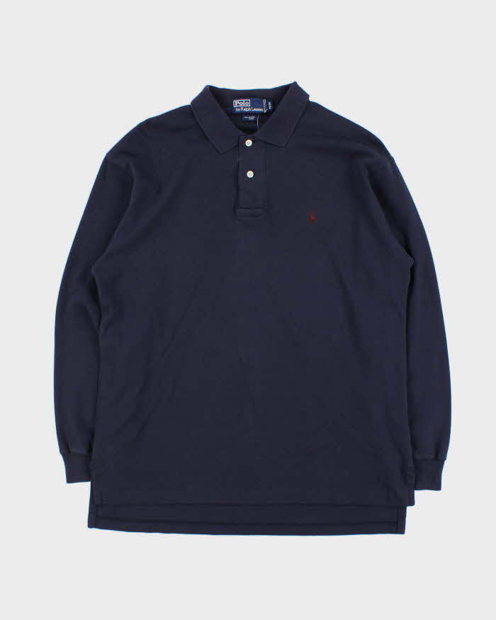 Vintage 1990s Polo Ralph Lauren Long Sleeve Polo Shirt - M