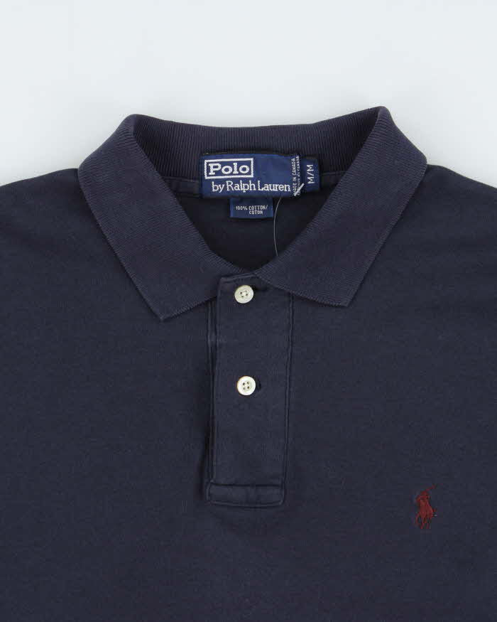 Vintage 1990s Polo Ralph Lauren Long Sleeve Polo Shirt - M