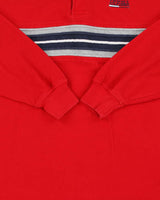 Vintage Y2K 00s Tommy Hilfiger Striped Long Sleeve Polo Shirt - M