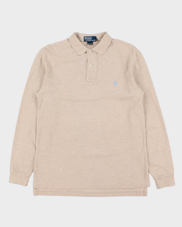 Vintage Y2K 00s Polo Ralph Lauren Long Sleeve Oversized Polo Shirt - S