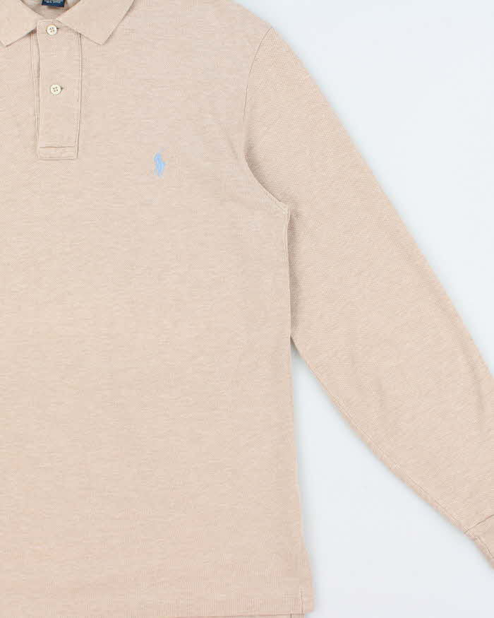 Vintage Y2K 00s Polo Ralph Lauren Long Sleeve Oversized Polo Shirt - S