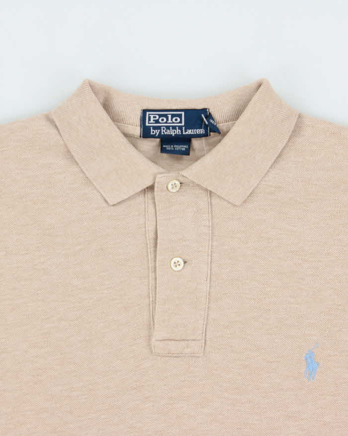 Vintage Y2K 00s Polo Ralph Lauren Long Sleeve Oversized Polo Shirt - S