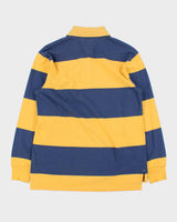 Vintage Y2K 00s Tommy Hilfiger Striped Long Sleeve Polo Shirt - M