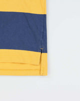 Vintage Y2K 00s Tommy Hilfiger Striped Long Sleeve Polo Shirt - M