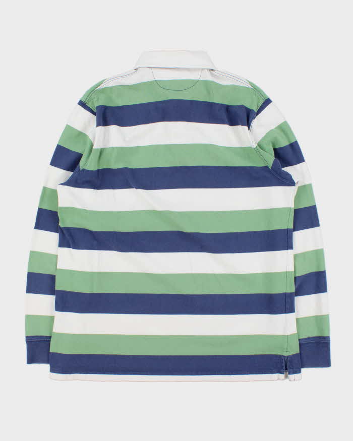 Vintage Polo Ralph Lauren Striped Classic Fit Long Sleeve Rugby Shirt - L